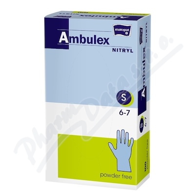 Ambulex Nitryl rukavice nitril.nepudrované S 100ks