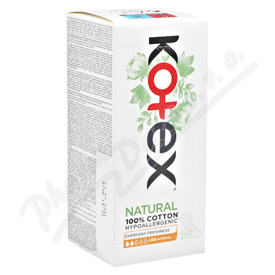 KOTEX Natural slipové vložky Normal 40ks