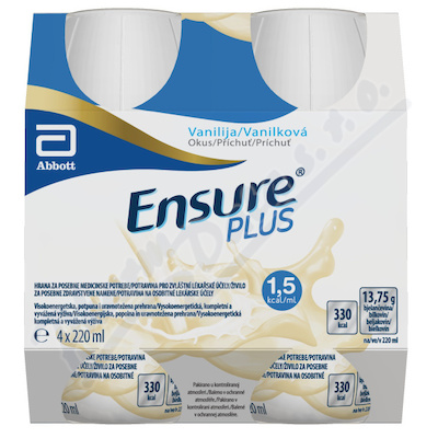 Ensure Plus vanilková příchuť por.sol.4x220ml