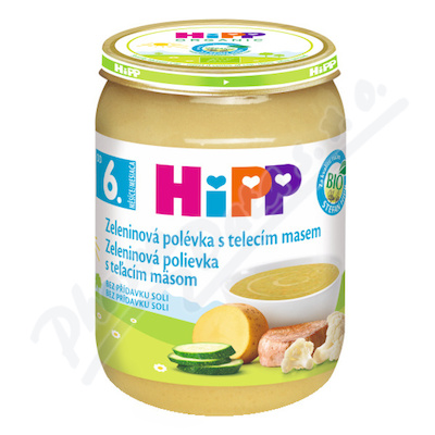 HiPP Zeleninová polévka s telecím m.BIO 6m 190g