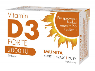 Vitamin D3 Forte 2000 IU 60 kapslí