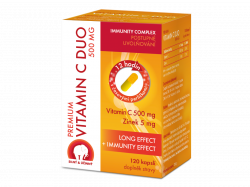 Swiss Med Premium Vitamin C Duo 500 mg 120 kapslí