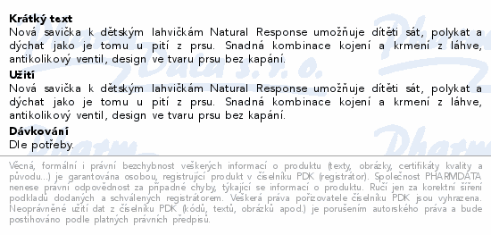 Philips AVENT Láhev Natural Respon.sklo 240ml 1m+