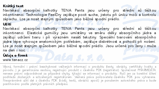 TENA Proskin Pants Plus S ink.kalh.15ks 792653